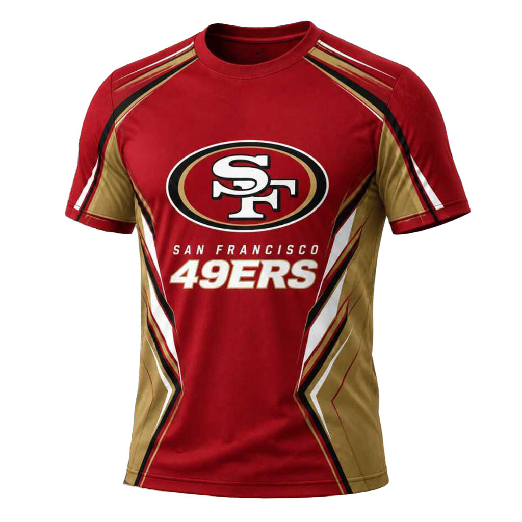 San Francisco 49ers Football Team Logo Athletic Shirt Game Day Tees SF 49ers Merch Fan Gifts