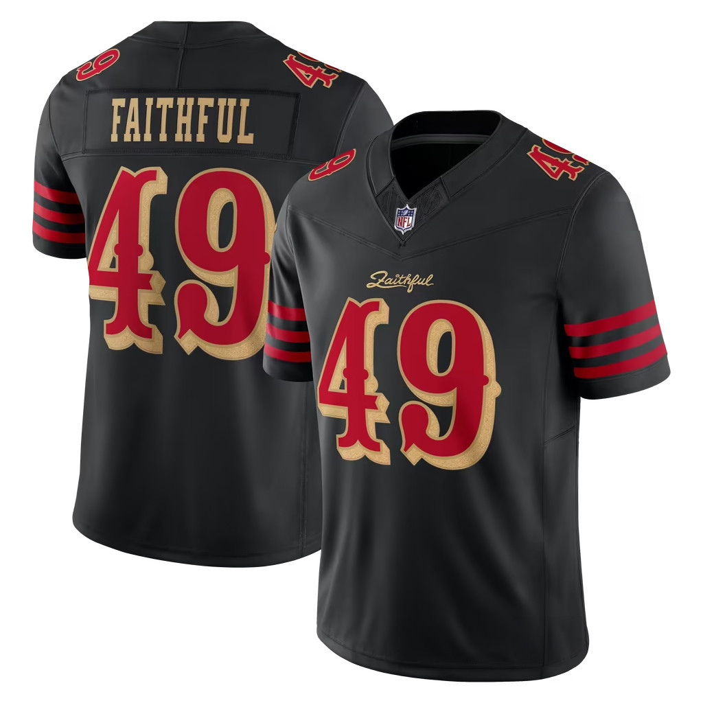 San Francisco 49ers Merch 2026 SF 49ers The Faithful Black Rivalries Collection Jersey