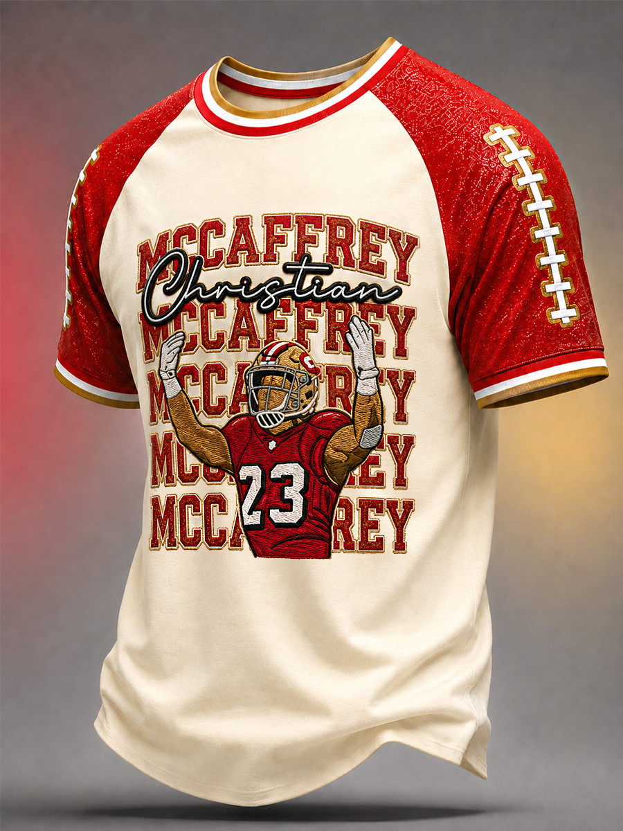 San Francisco 49ers Merch Christian McCaffrey #23 San Francisco Football T-Shirt Gameday Gift San Francisco 49ers Merch Christian McCaffrey #23 San Francisco Football T-Shirt Gameday Gift