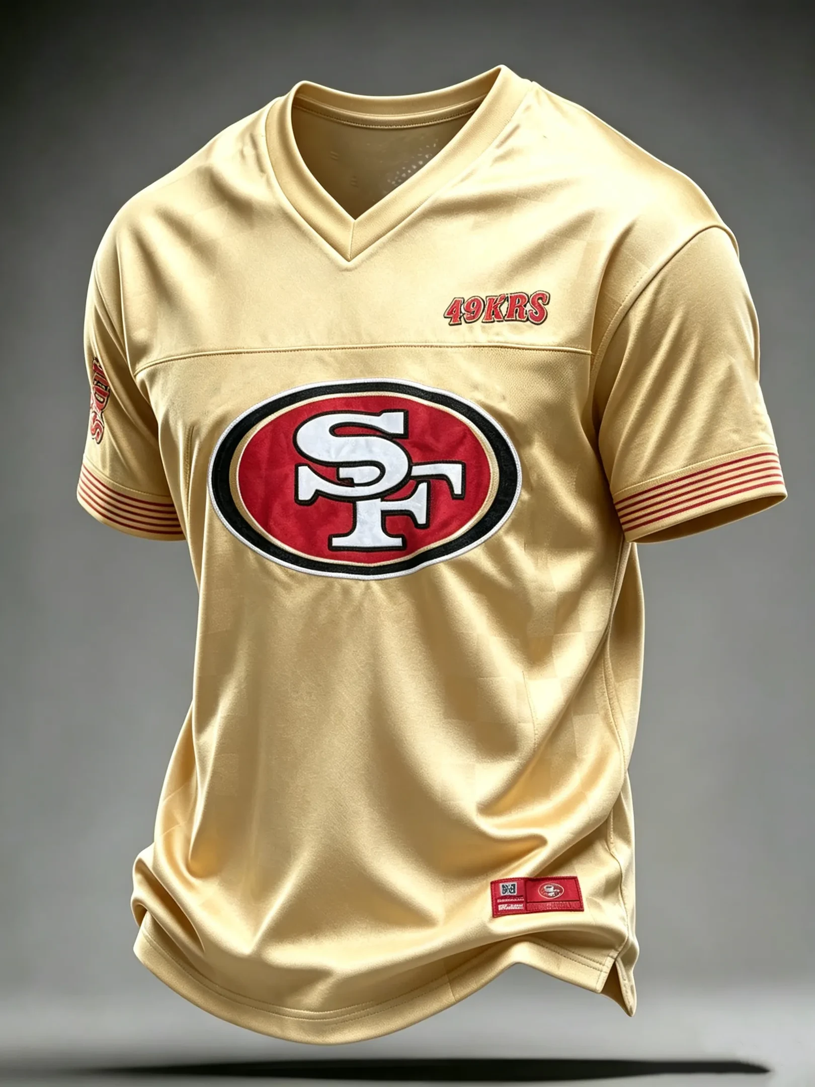 San Francisco 49ers Merch Est 1946 SF Football V-Neck Jersey Football Lovers Game Day Gifts