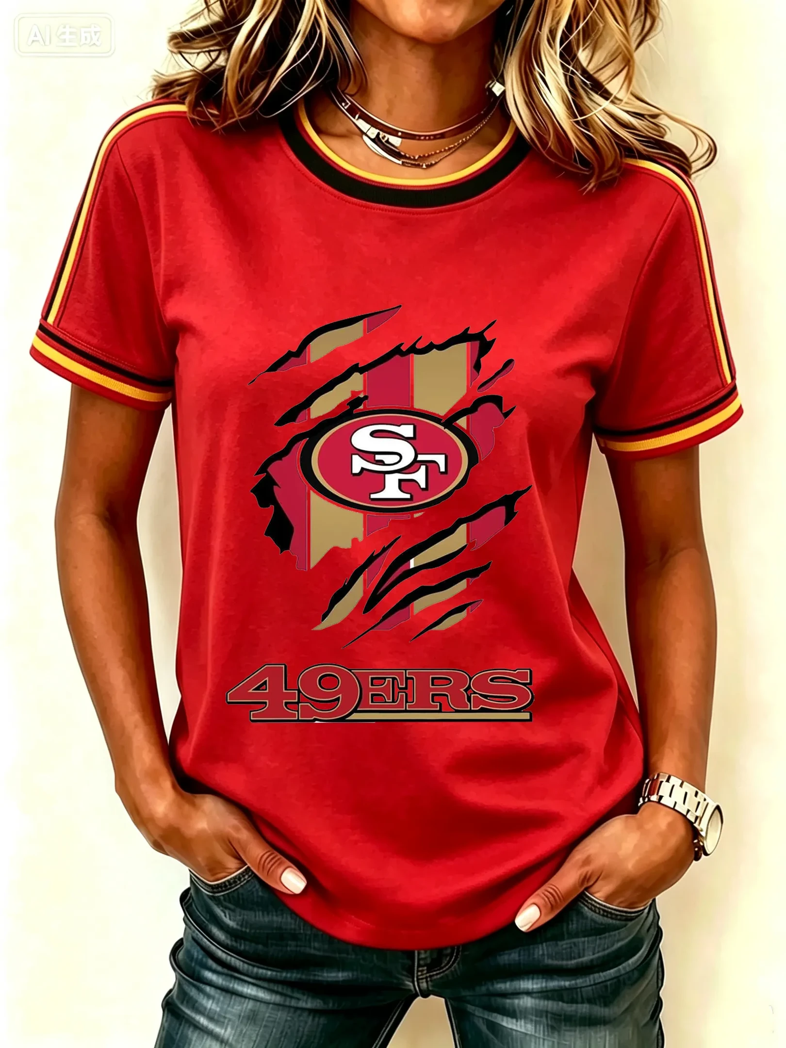 San Francisco 49ers Merch Football T-Shirt Sunday Game Day Tailgate Apparel Gifts For 49ers Fan