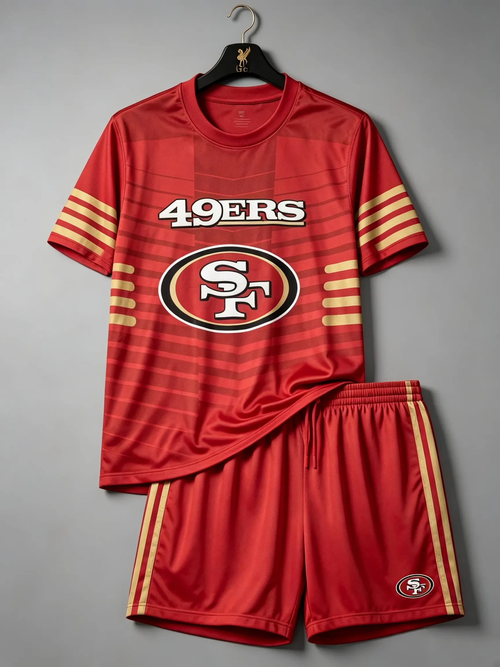 San Francisco 49ers Merch Game Day San Francisco Football Shirt And Shorts Set Gifts For SF Fans