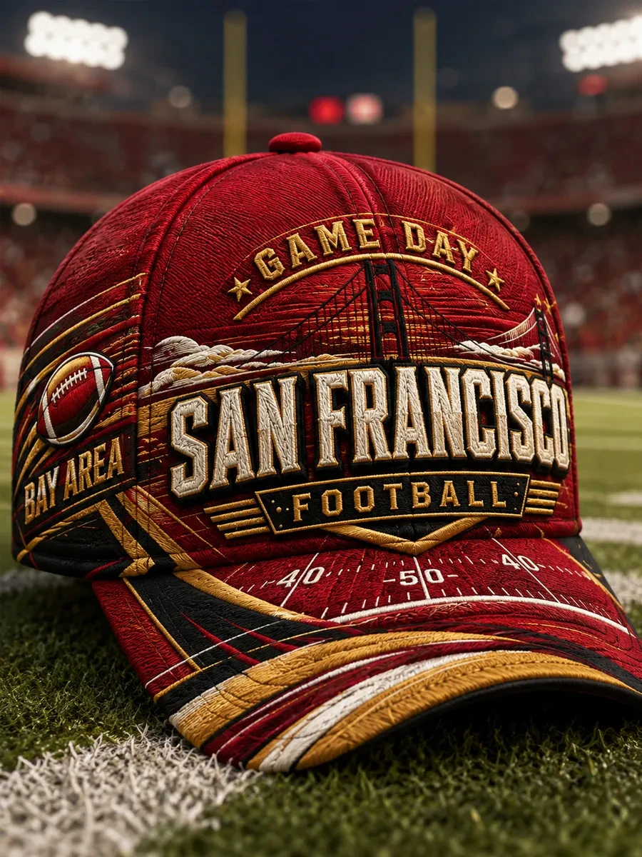 San Francisco 49ers Merch Game Day SF Football Hat The Faithful Cap Presents For Football Fans