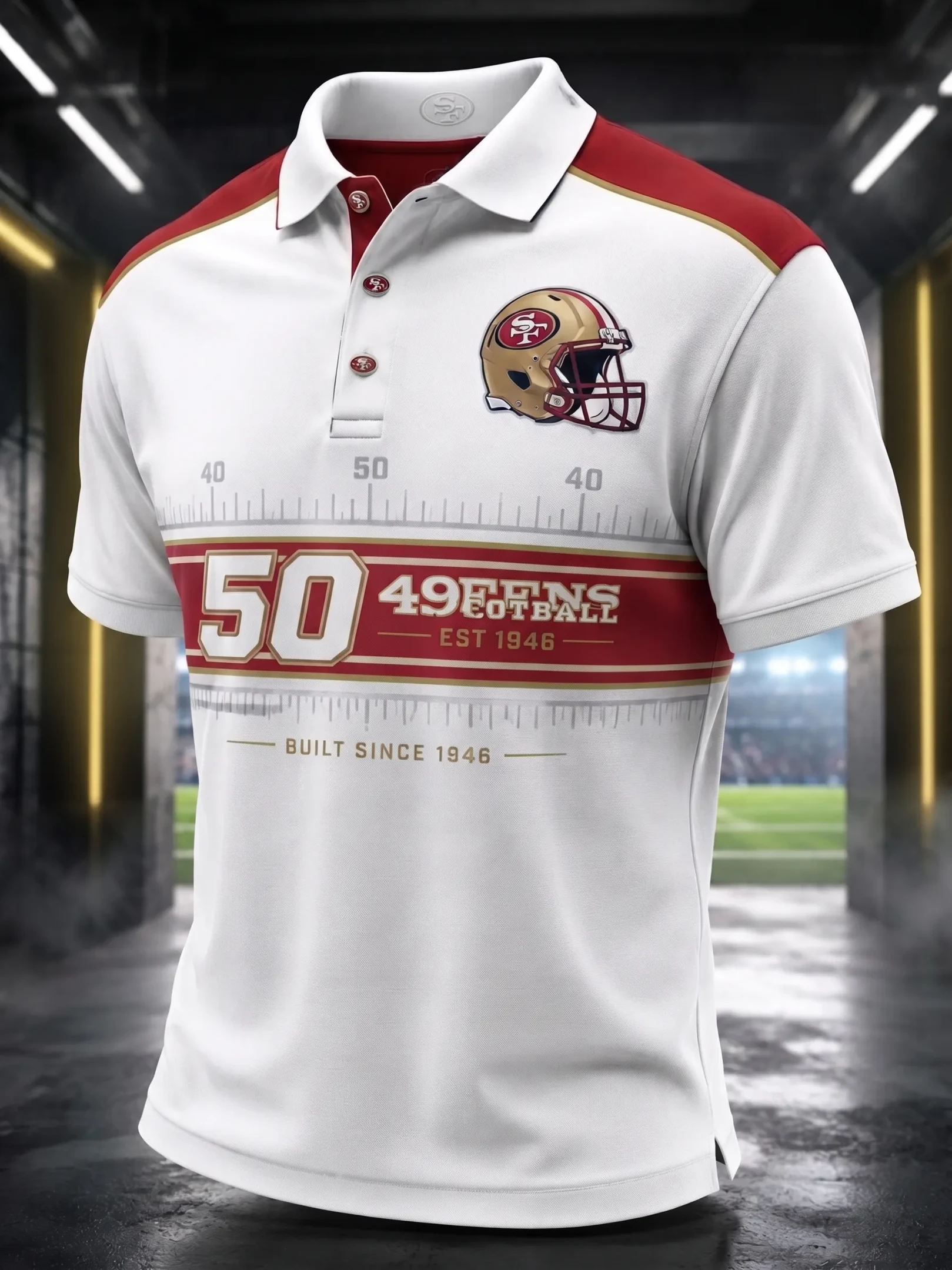 San Francisco 49ers Merch Game Day SF Football Polo Shirt Faithful Fans Gifts San Francisco 49ers Merch Game Day SF Football Polo Shirt Faithful Fans Gifts