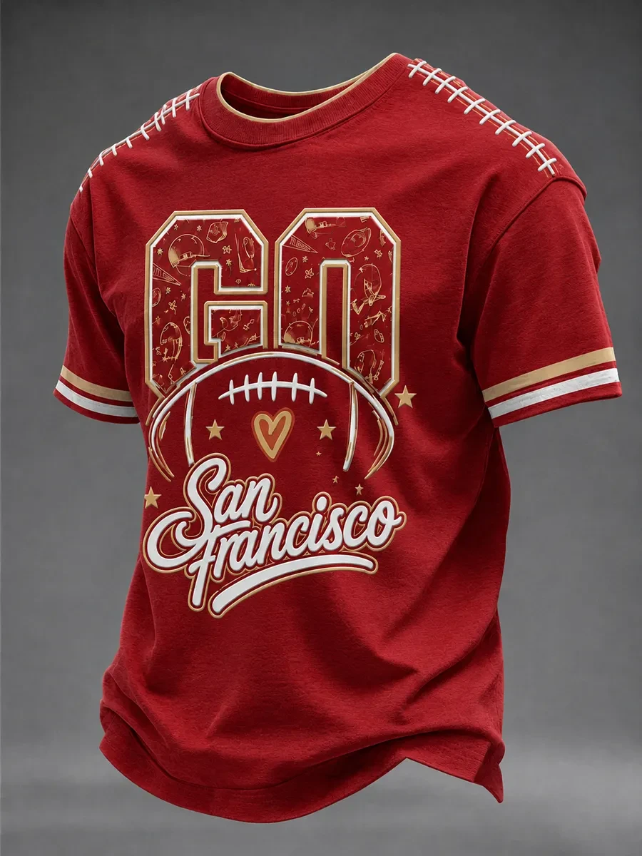 San Francisco 49ers Merch Go SF Football T-Shirt Game Day Gear Faithful Fans Gifts