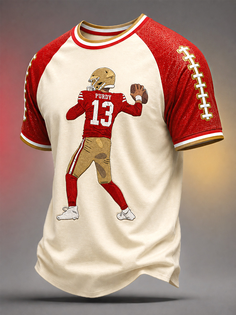 San Francisco 49ers Merch Purdy #13 SF Football T-Shirt Gameday Gift For Football Fans