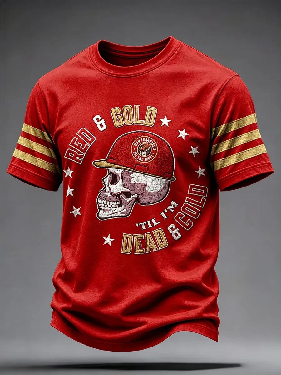 San Francisco 49ers Merch Red And Gold Til I'm Dead And Gold Shirt SF Football T-Shirt San Francisco 49ers Merch Red And Gold Til I'm Dead And Gold Shirt SF Football T-Shirt
