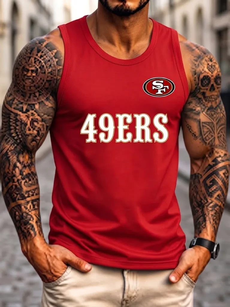 San Francisco 49ers Merch San Francisco Football Tank Top Game Day Apparel Football Fan Gifts