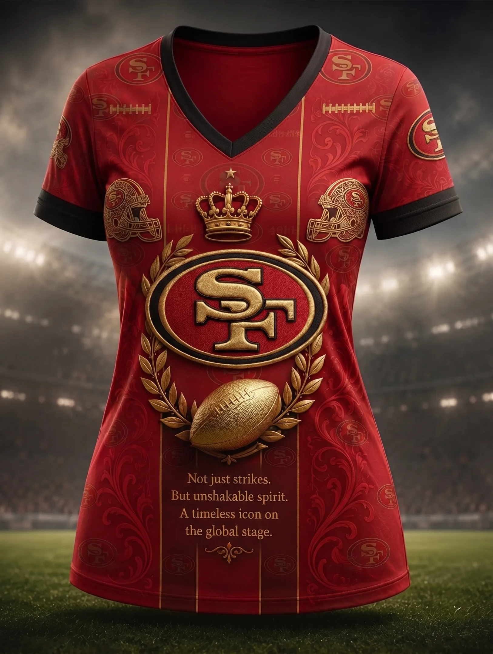 San Francisco 49ers Merch San Francisco Football V-Neck T-Shirt Not Just Strikes Shirt Her Gifts San Francisco 49ers Merch San Francisco Football V-Neck T-Shirt Not Just Strikes Shirt Her Gifts