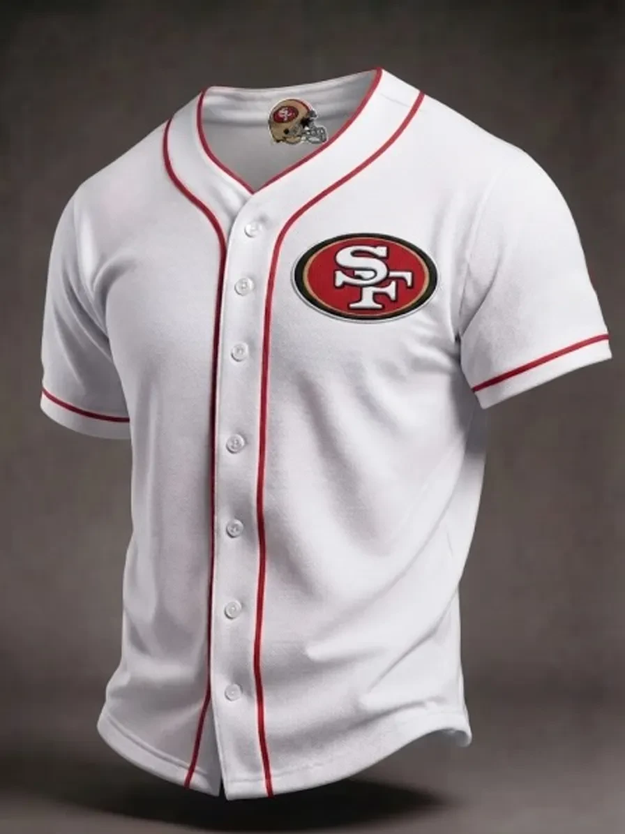 San Francisco 49ers Merch SF Football Baseball Jersey Game Day Gifts For Faithful Fan San Francisco 49ers Merch SF Football Baseball Jersey Game Day Gifts For Faithful Fan