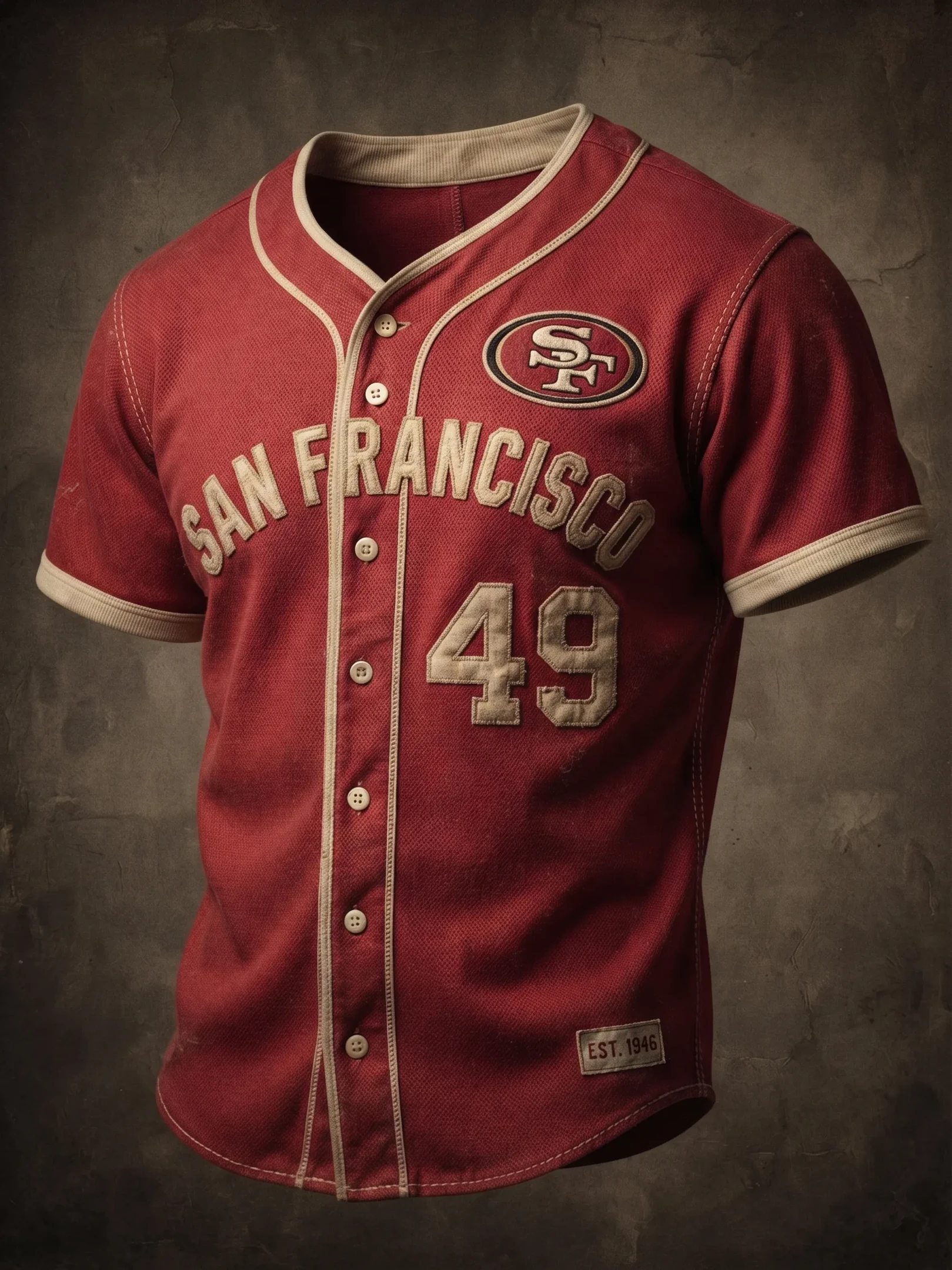 San Francisco 49ers Merch SF Football Game Day Baseball Jersey Gifts For Faithful Fan