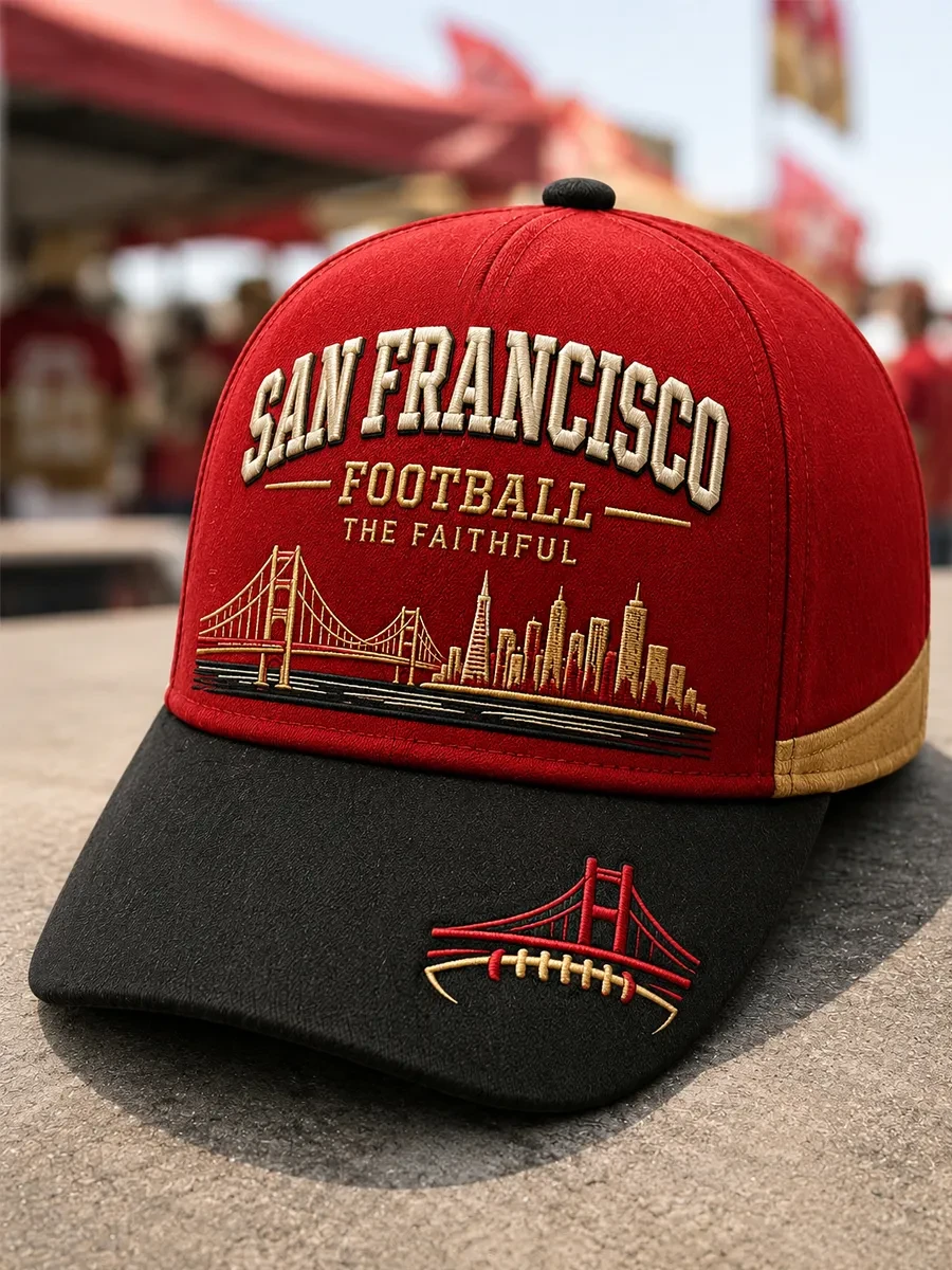 San Francisco 49ers Merch SF Football Hat The Faithful Cap Gifts For Game Day