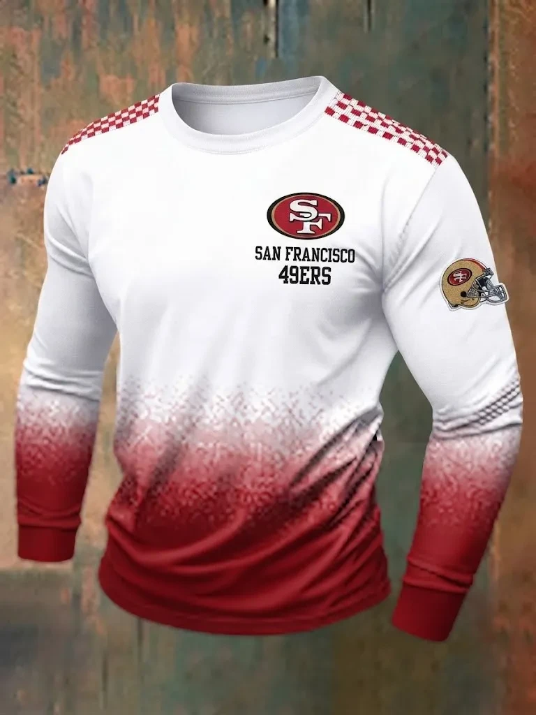 San Francisco 49ers Merch SF Football Long Sleeve Shirt Game Day Gifts For Football Fan San Francisco 49ers Merch SF Football Long Sleeve Shirt Game Day Gifts For Football Fan