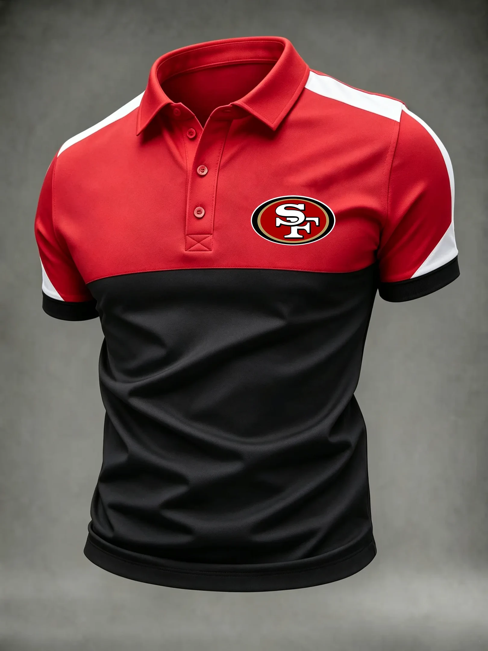 San Francisco 49ers Merch SF Football Polo Shirt Game Day Clothing Football Fan Gift