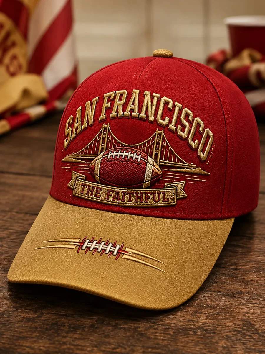 San Francisco 49ers Merch SF Football The Faithful Hat Game Day Gifts For Football Fan