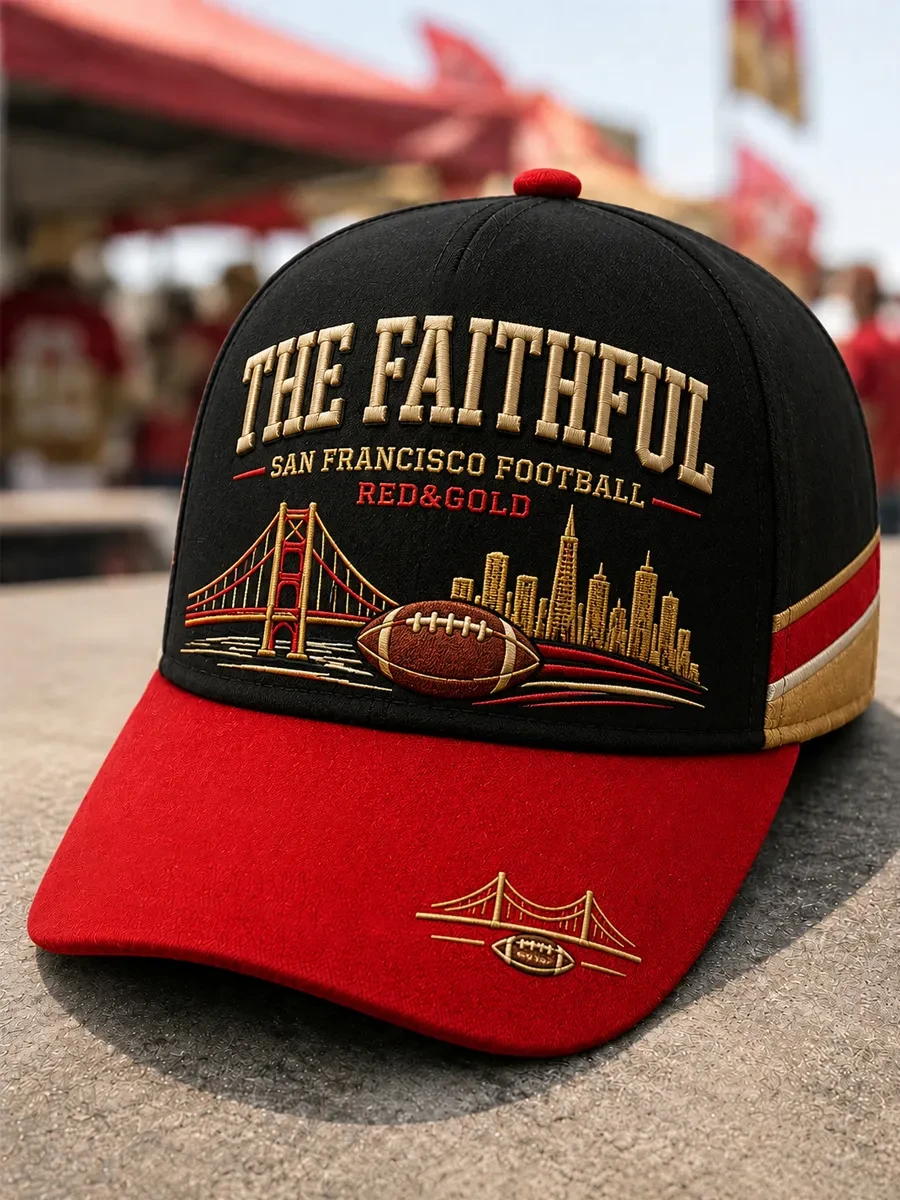 San Francisco 49ers Merch The Faithful San Francisco Football Hat Game Day Cap Gifts For Son