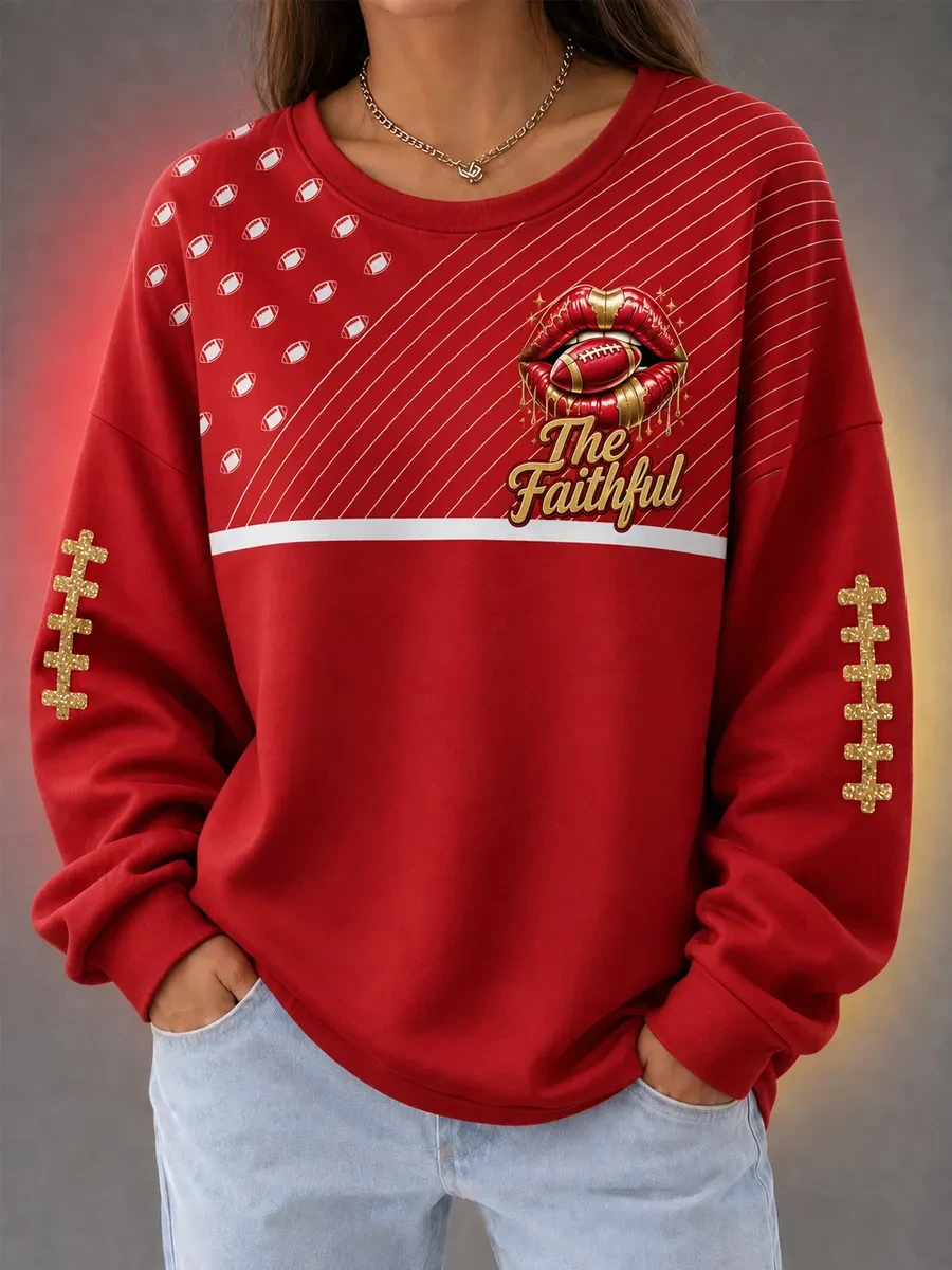 San Francisco 49ers Merch The Faithful San Francisco Football Sweatshirt Game Day Gift Ideas