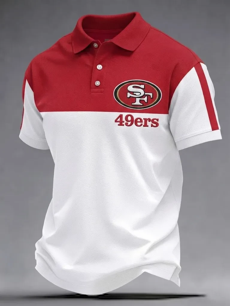 San Francisco 49ers Merch The Faithful SF Football Polo Shirt Game Day Gear Gifts For Fan San Francisco 49ers Merch The Faithful SF Football Polo Shirt Game Day Gear Gifts For Fan