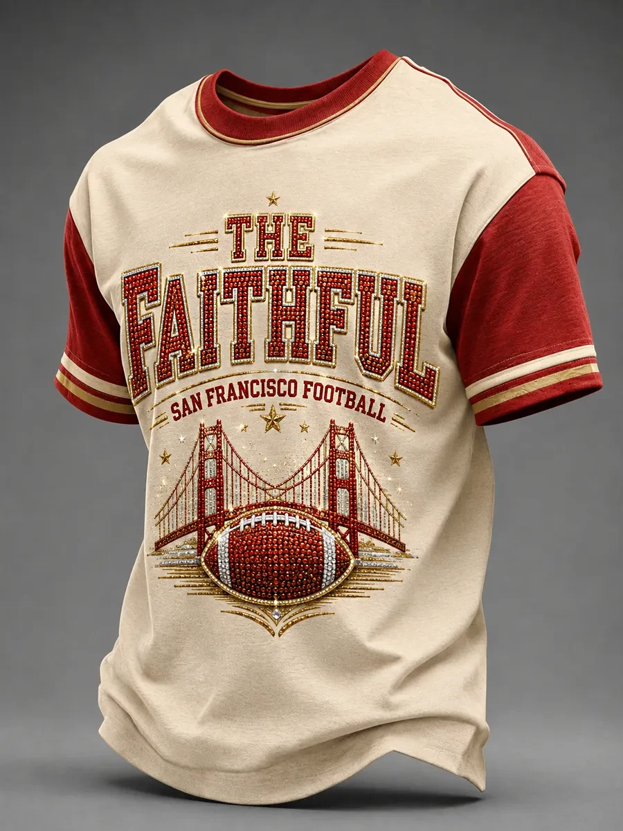 San Francisco 49ers Merch The Faithful SF Football T-Shirt Game Day Gift For Football Lovers