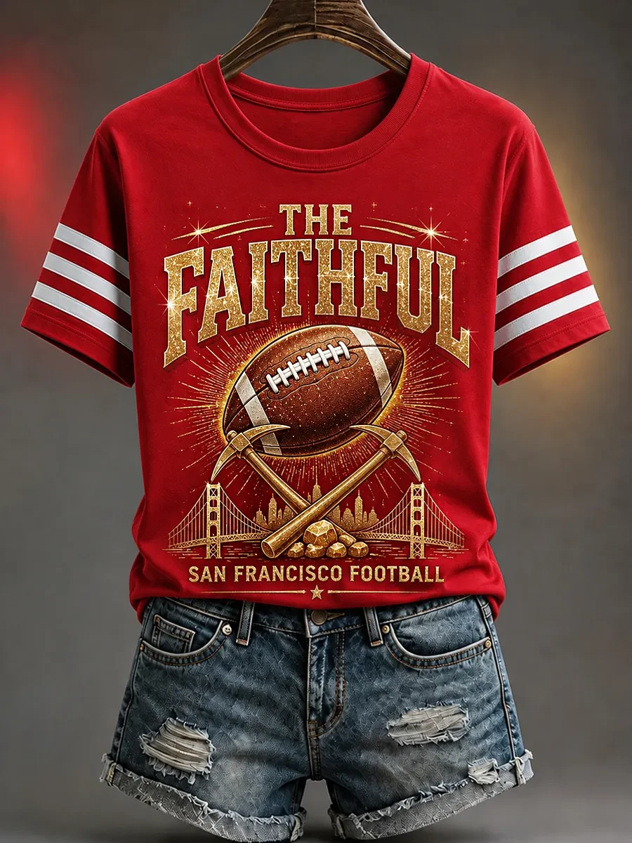 San Francisco 49ers Merch The Faithful Shirt San Francisco Football T-Shirt Presents For Fans