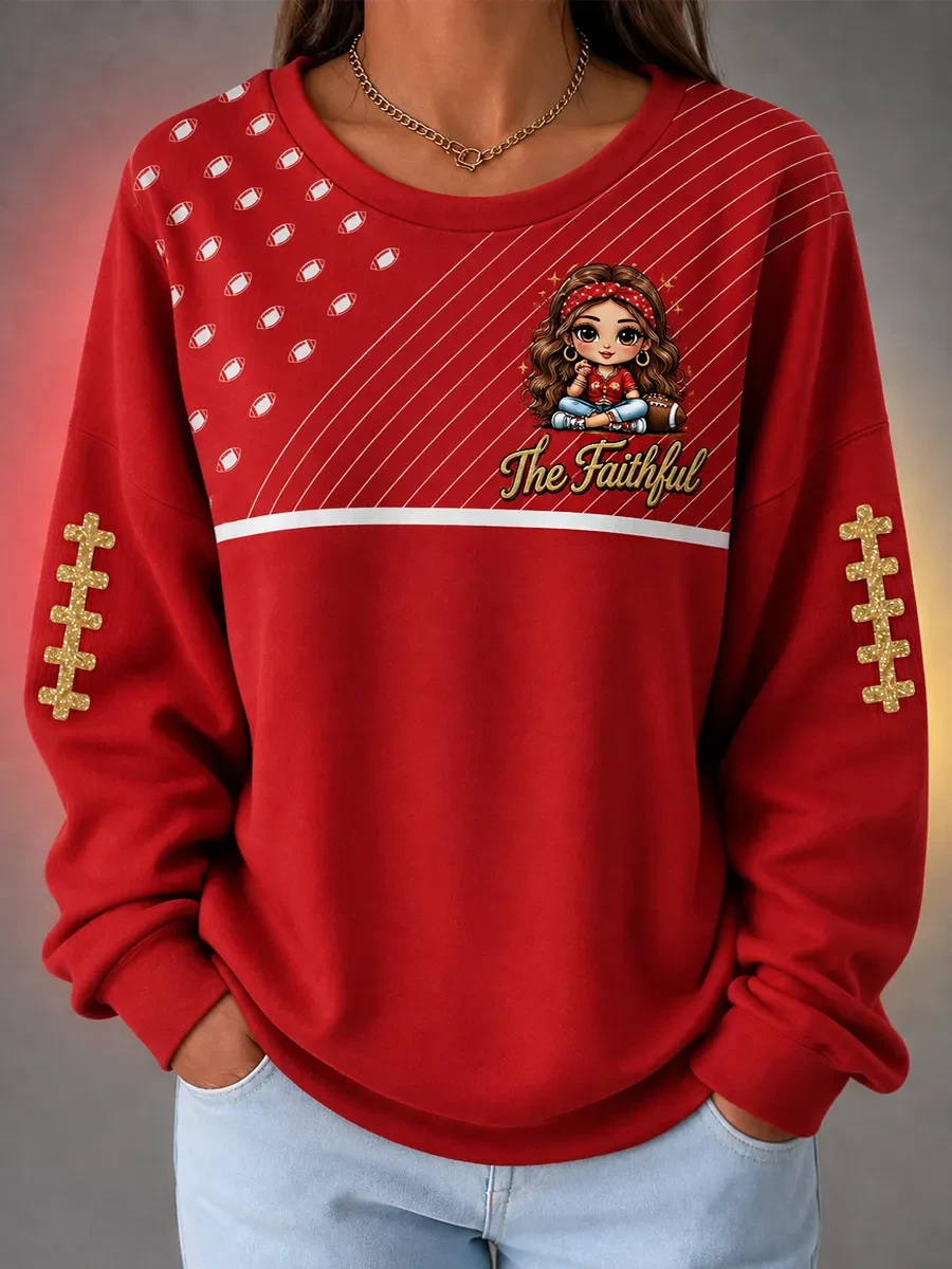 San Francisco 49ers Merch The Faithful Sweatshirt San Francisco Football Crewneck Game Day Gear