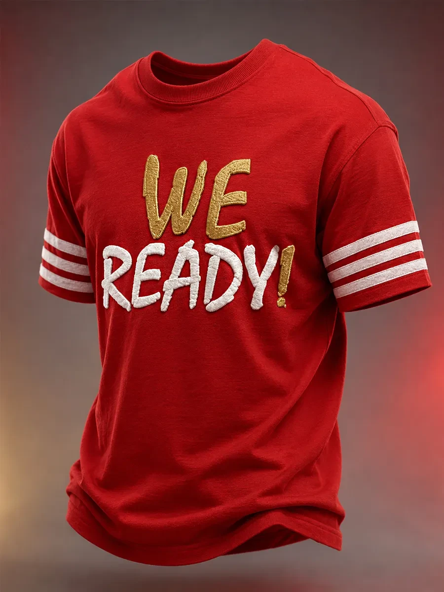 San Francisco 49ers Merch We Ready SF Football T-Shirt Gameday Gifts For Football Fan