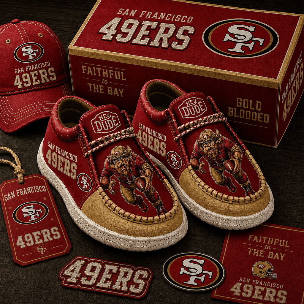 San Francisco 49ers Shoes Faithful To The Bay Loafers SF 49ers Merch Gift For Football Lovers San Francisco 49ers Shoes Faithful To The Bay Loafers SF 49ers Merch Gift For Football Lovers