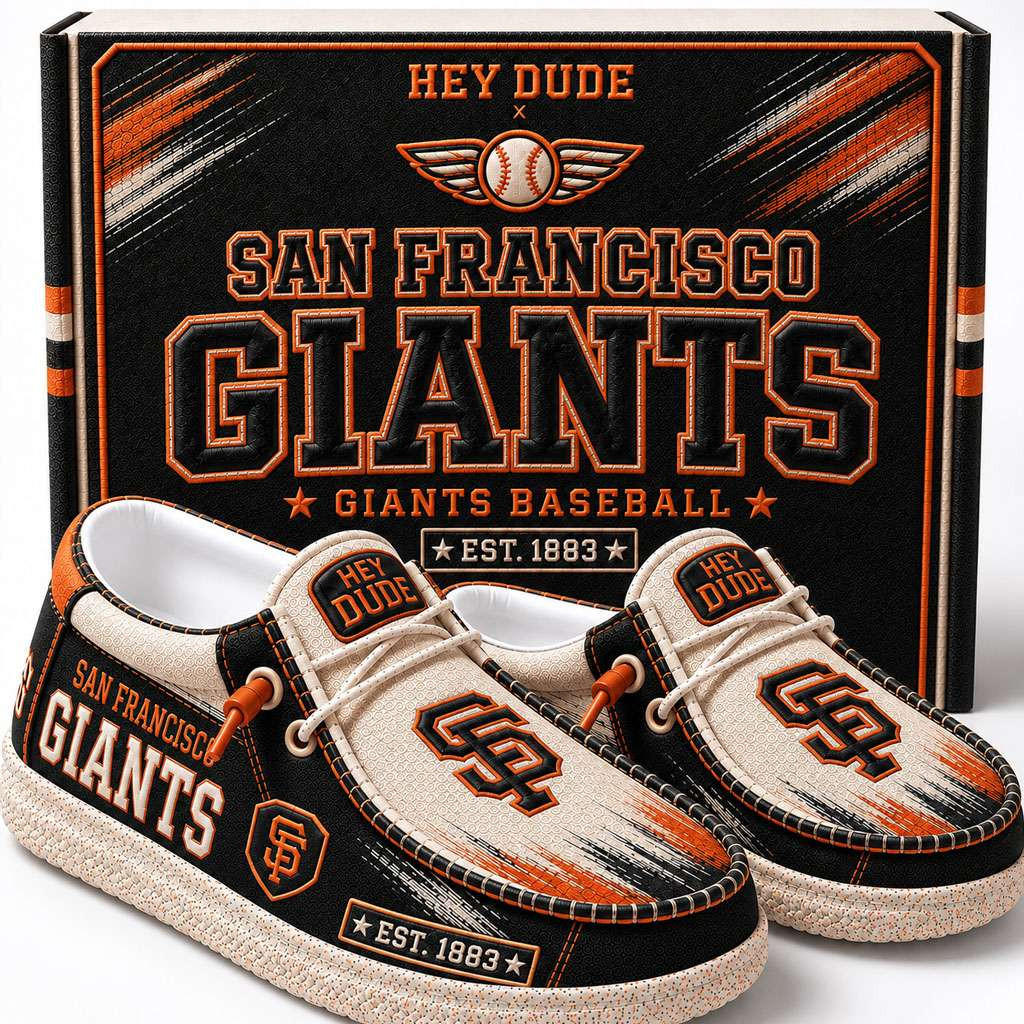 San Francisco Giants Merch Est 1883 San Francisco Baseball Slip-On Loafers Fan Gift Ideas