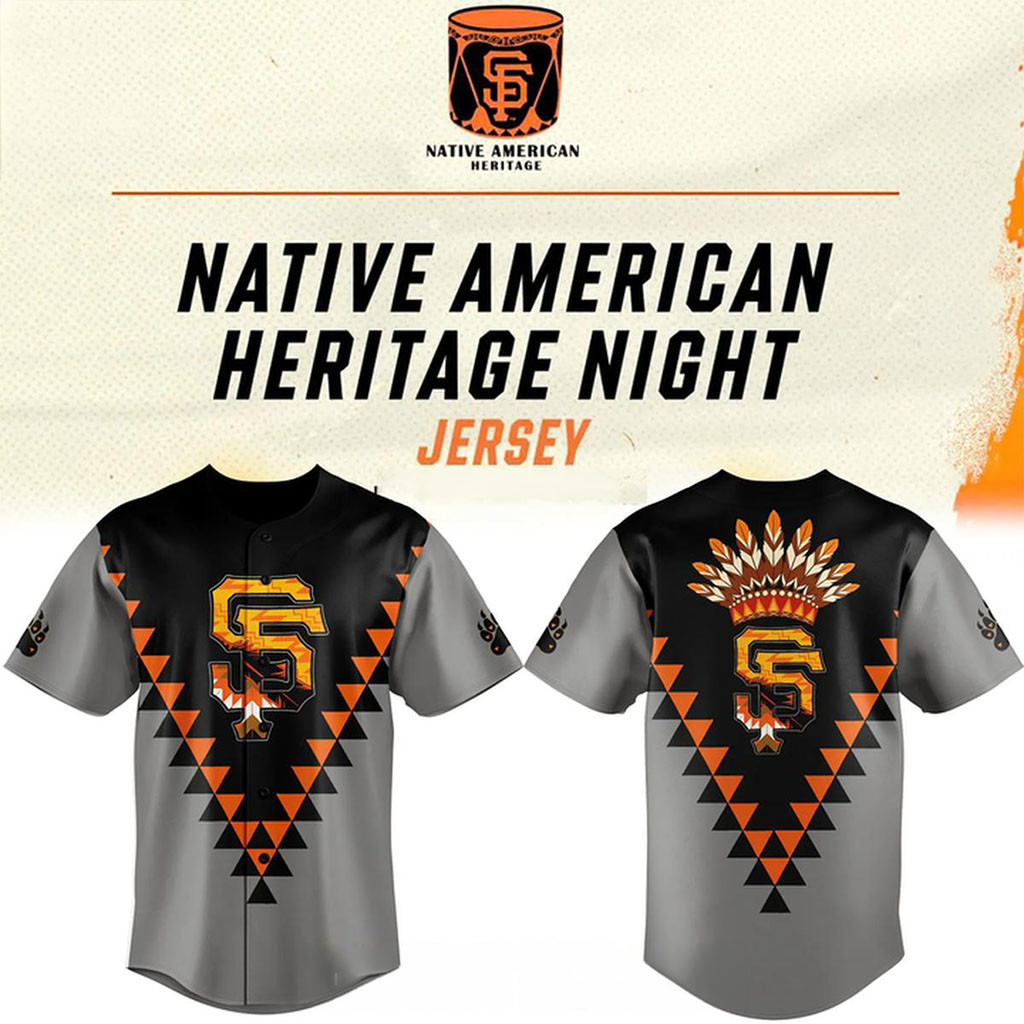 San Francisco Giants Native American Heritage 2026 November Night Jersey SF Giants Merch