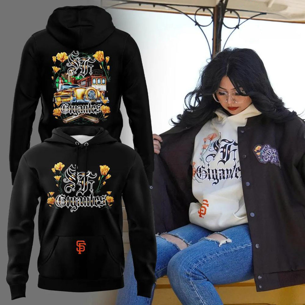 San Francisco Giants x Lowrider Hoodie Giants Merch Cool Gifts For Baseball Lovers