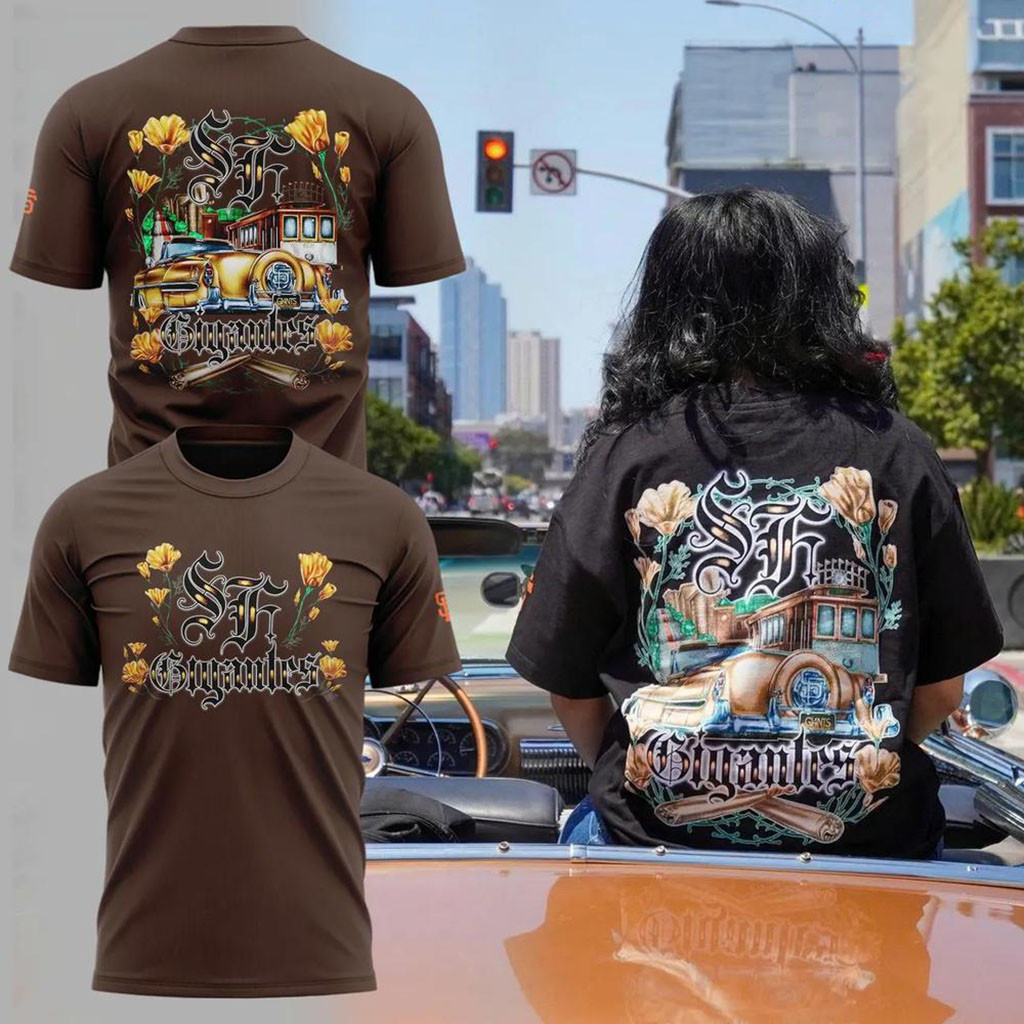 San Francisco Giants x Lowrider T-Shirt Giants Merch Best Gifts For Baseball Fans