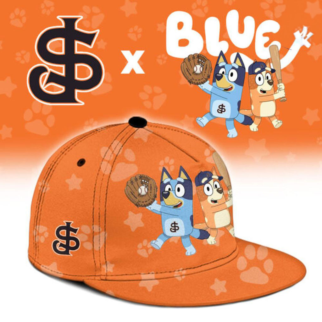 San Jose Giants X Bluey Snapback Hat 2026 SJ Giants Merch Best Gifts For Baseball Lovers San Jose Giants X Bluey Snapback Hat 2026 SJ Giants Merch Best Gifts For Baseball Lovers