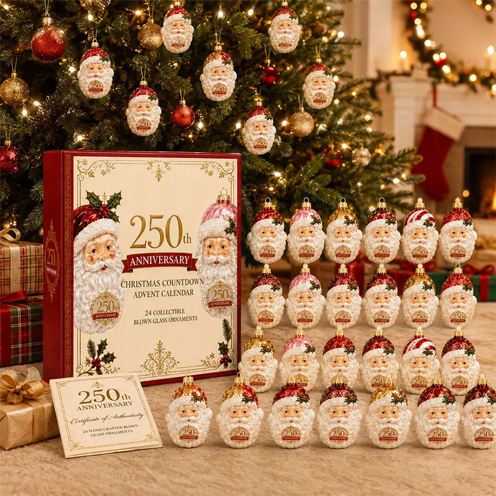 Santa Claus 250th Anniversary Advent Calendar 24 Days Of Christmas Ornaments Best Holiday Gifts