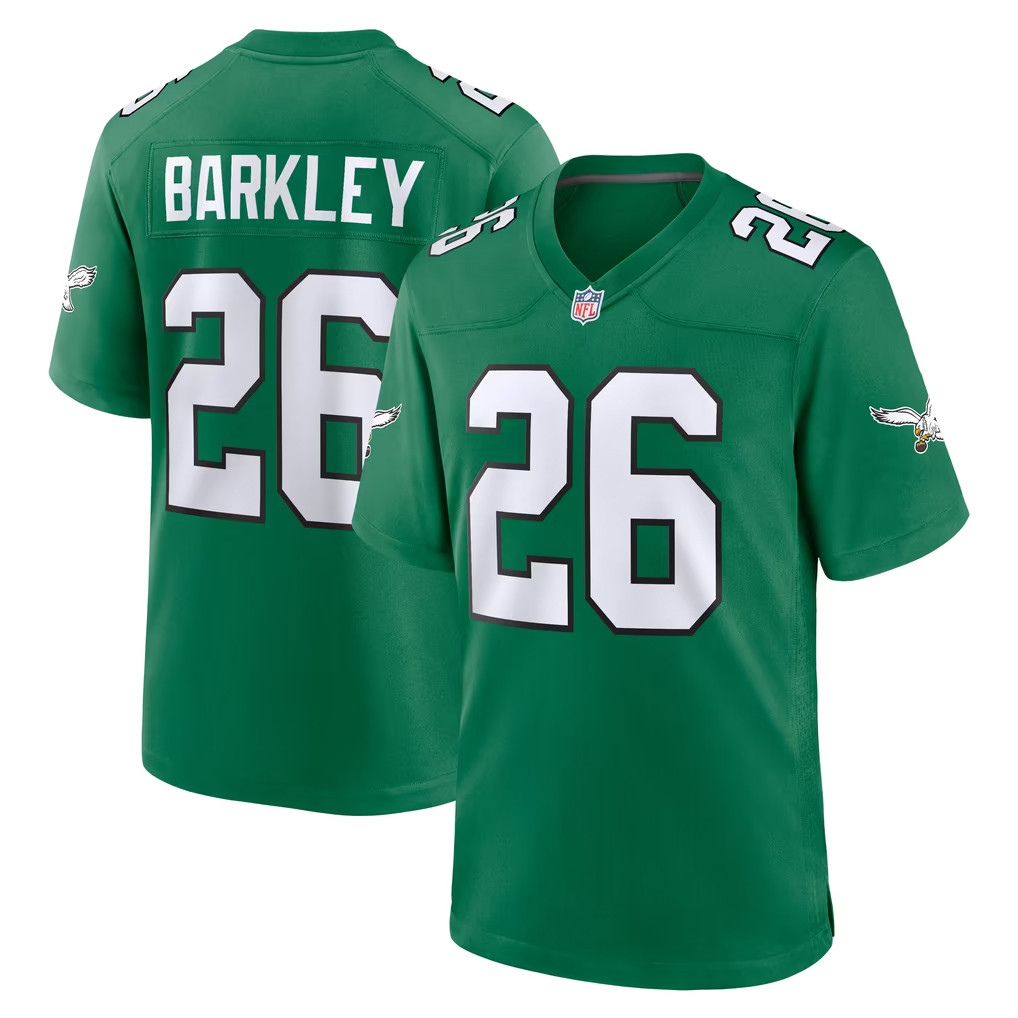 Saquon Barkley Merch 2026 Philadelphia Eagles Saquon Barkley Alternate Game Jersey Game Day Gift