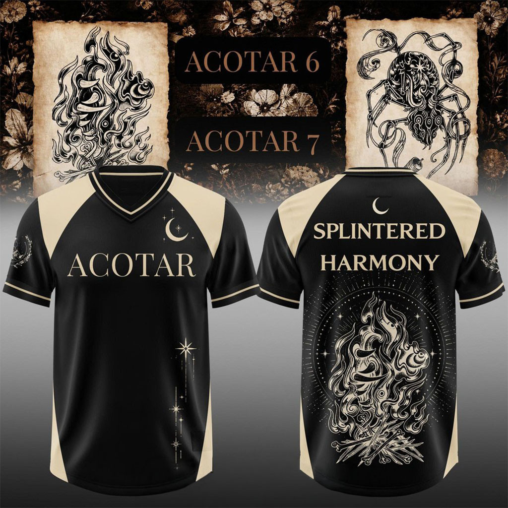 Sarah J Maas Splintered Harmony V-Neck Jersey Sarah J Maas Merch Gifts For Fans