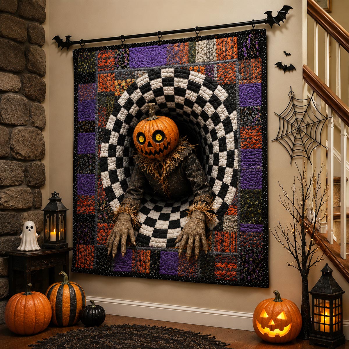 Scarecrow Phantom Quilted Blanket Snoopy Halloween Blanket Halloween Themed Presents