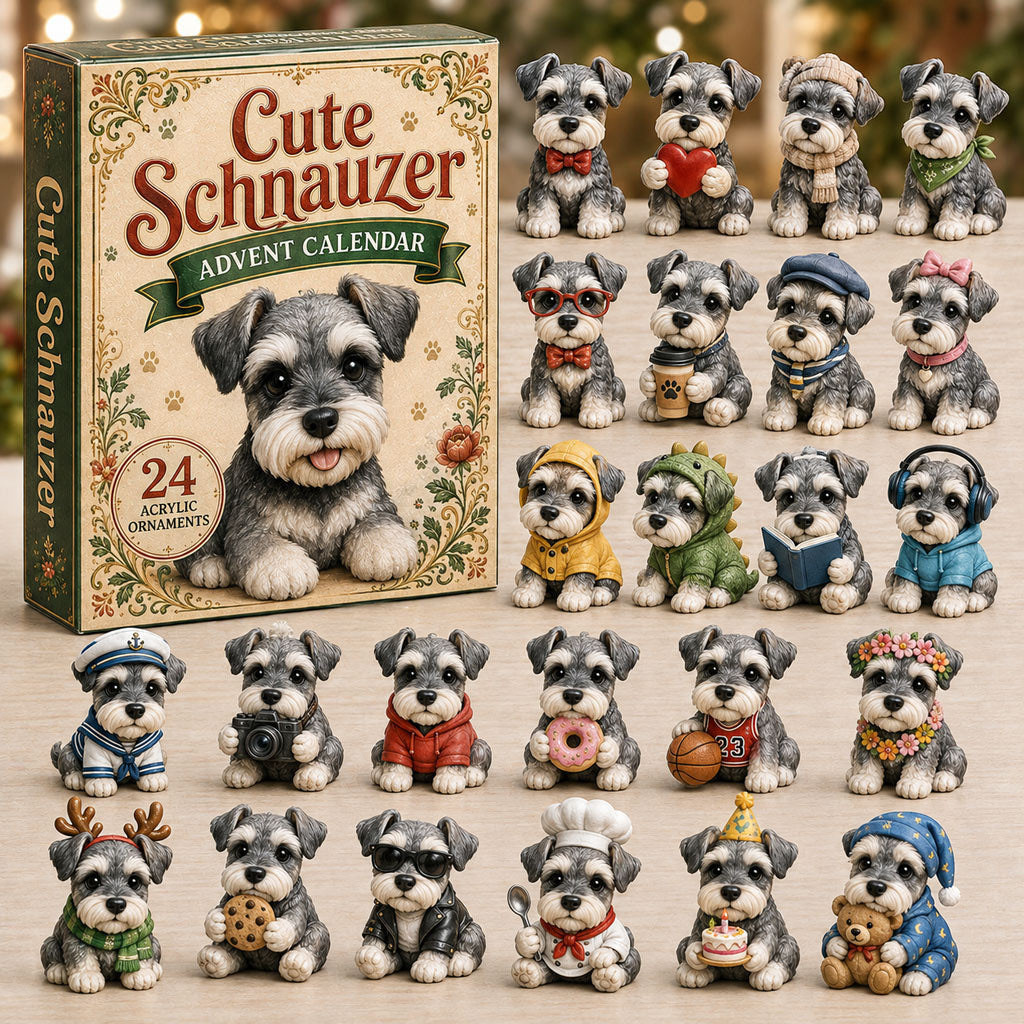 Schnauzer Advent Calendar 2026 24 Days Christmas Mystery Ornaments Dog Lover Holiday Gift Schnauzer Advent Calendar 2026 24 Days Christmas Mystery Ornaments Dog Lover Holiday Gift