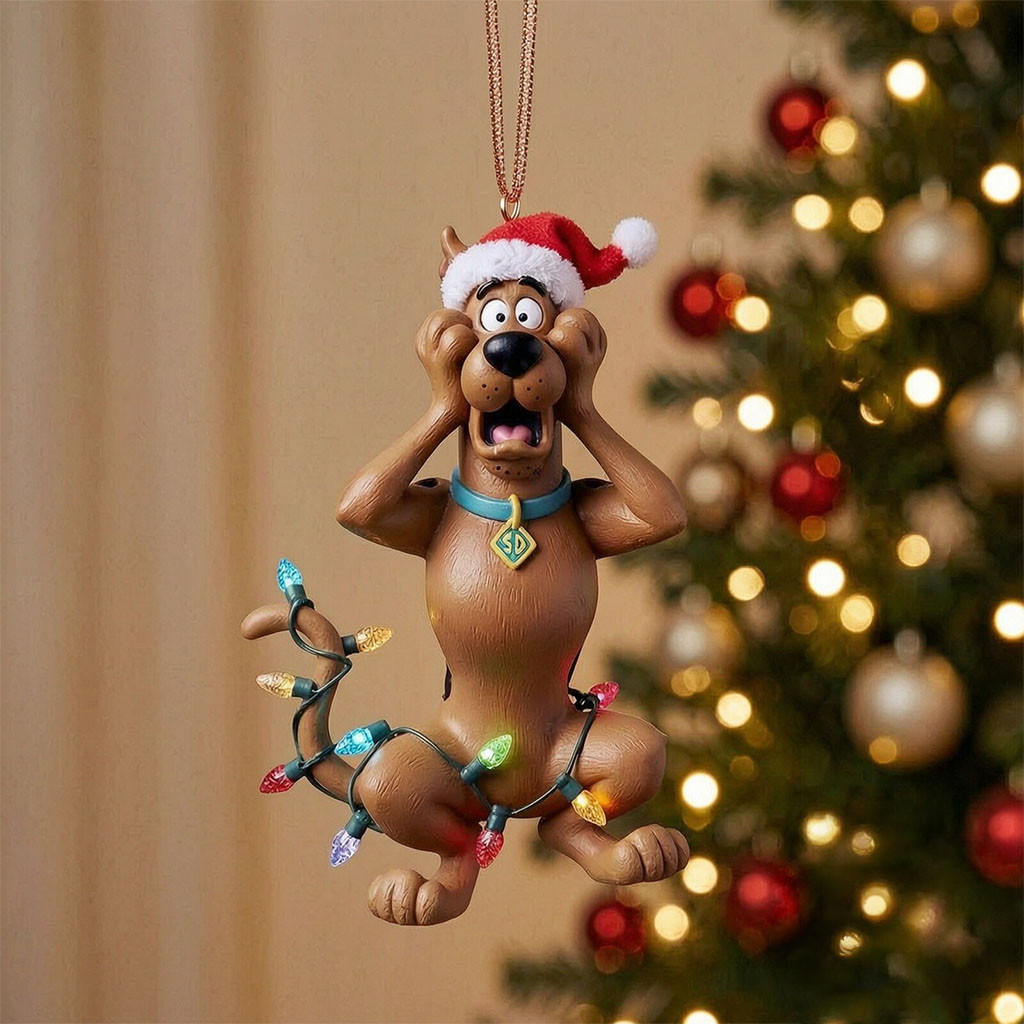 Scooby Movie Cartoon Christmas Ornament Funny Xmas Ornaments Gifts For Scooby Fans