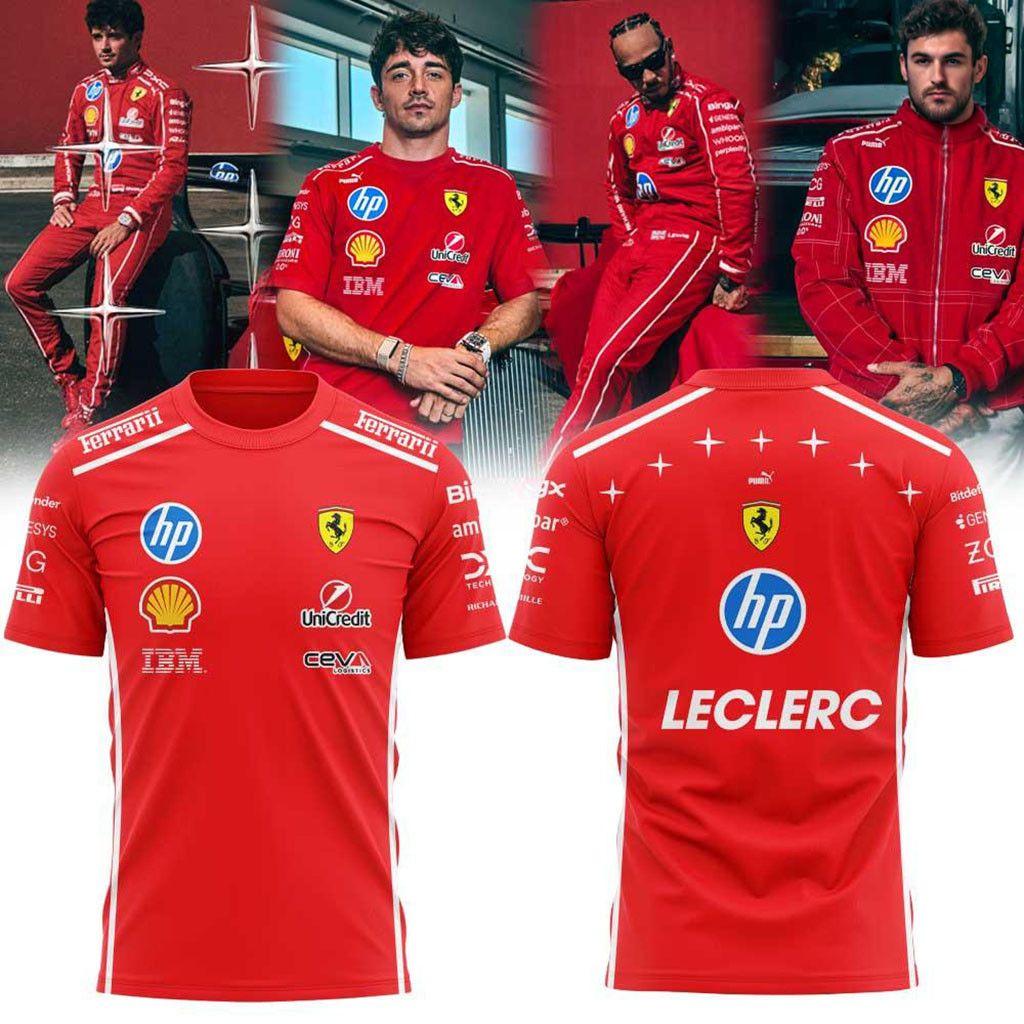 Scuderia Ferrari HP Lewis Hamilton Monza Grand Prix F1 Racing Shirt Scuderia Ferrari Merch Gift