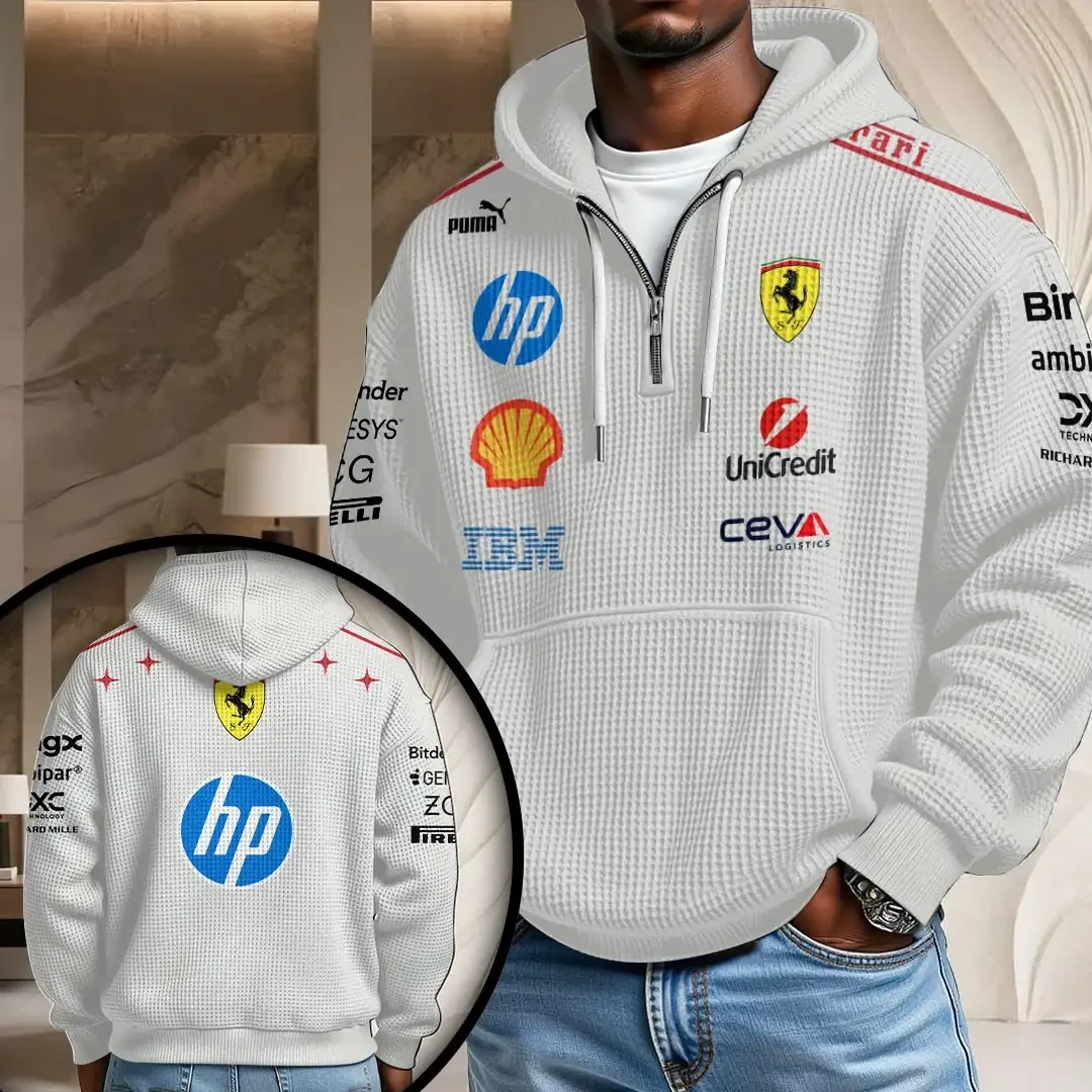 Scuderia Ferrari Monza Grand Prix 2026 Quarter Zip Hoodie Best Gift For Racing Fans