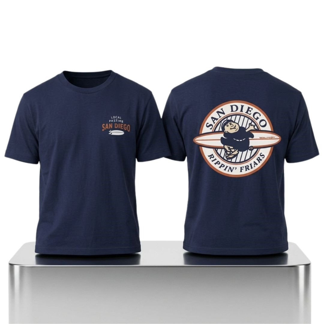 SD Padres Throwback Rippin Friar 2026 Shirt Giveaway