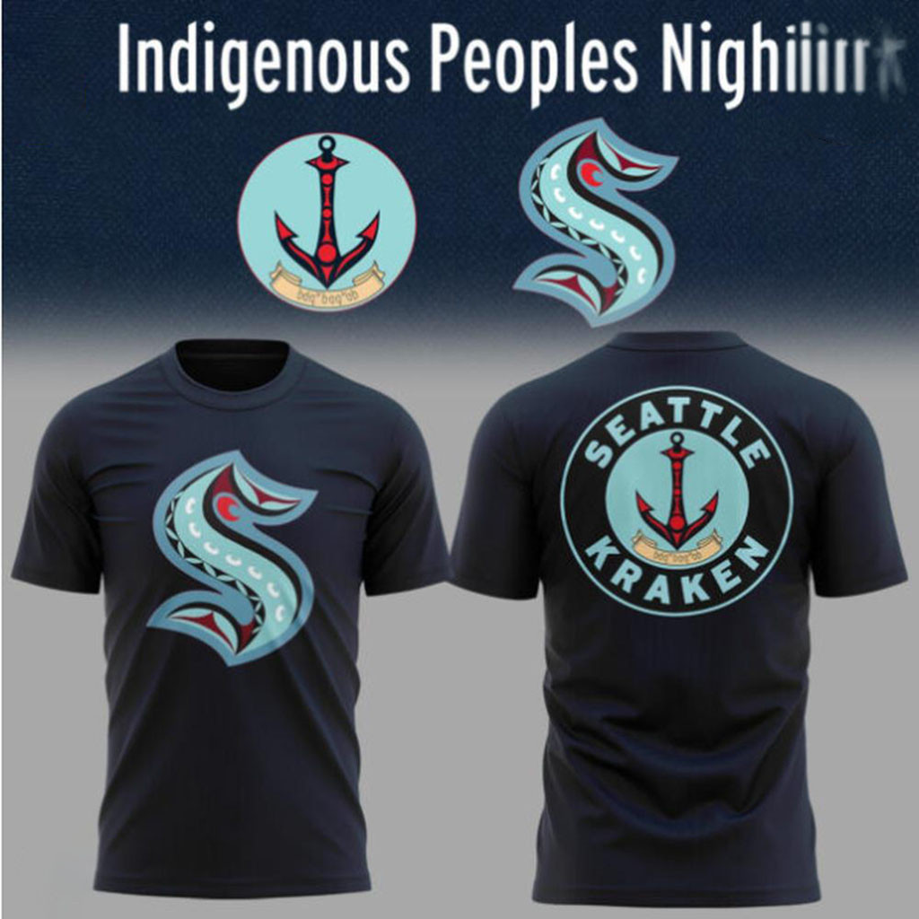 Seattle Kraken Indigenous Peoples Night T-Shirt 2026 Seattle Kraken Merch Hockey Fan Apparel