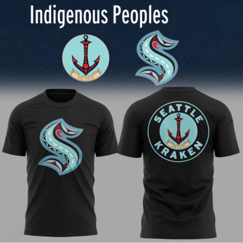 Seattle Kraken Indigenous Peoples Night T-Shirt 2026 Seattle Kraken Merch Ice Hockey Fan Gifts