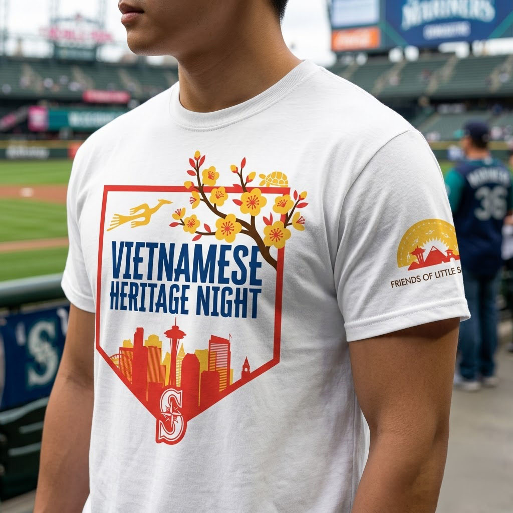 Seattle Mariners Vietnamese Heritage Night T-Shirt 8 4 2026 Mariners Merch Fans Gifts