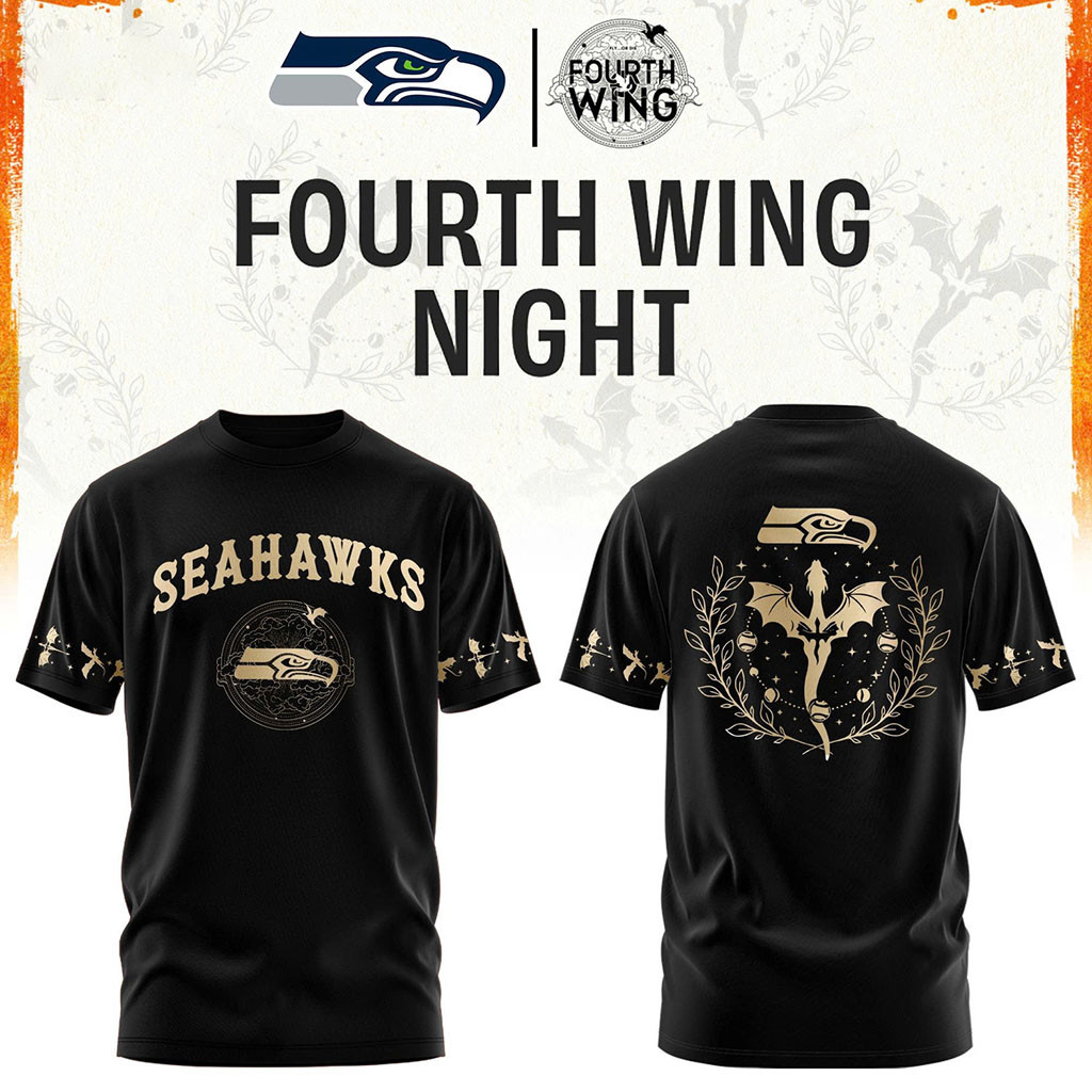 Seattle Seahawks Dragon Wing Fantasy Night 2026 Black T-Shirt Seattle Seahawks Merch Fan Gifts Seattle Seahawks Dragon Wing Fantasy Night 2026 Black T-Shirt Seattle Seahawks Merch Fan Gifts