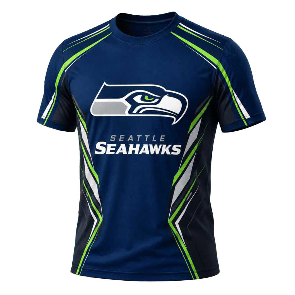 Seattle Seahawks Football Team Logo Athletic Shirt Seattle Seahawks Merch Football Fan Gear