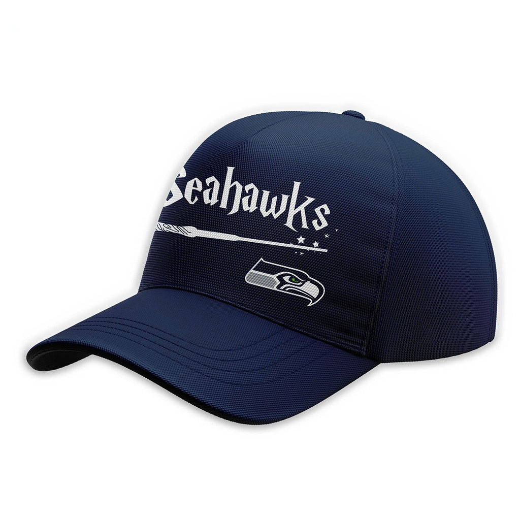Seattle Seahawks Harry Potter 25th Anniversary Hat Seahawks Merch Unique Football Gifts