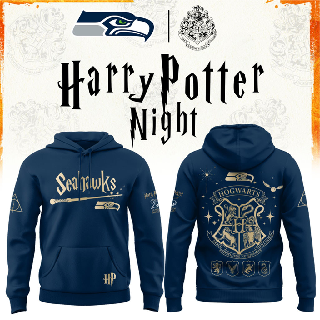 Seattle Seahawks Harry Potter 25th Anniversary Hoodie 2026 Seahawks Merch Football Fan Gear Seattle Seahawks Harry Potter 25th Anniversary Hoodie 2026 Seahawks Merch Football Fan Gear