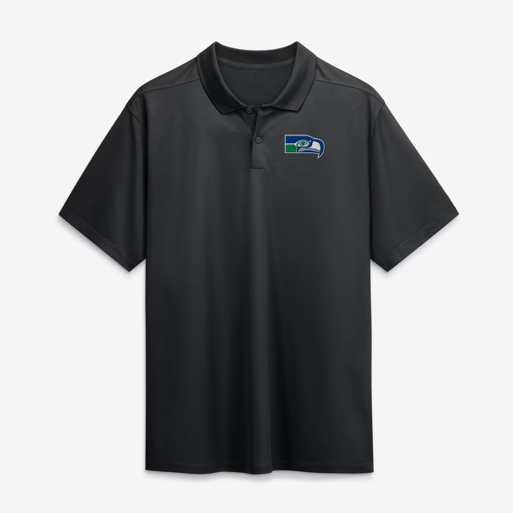 Seattle Seahawks Merch 2026 Black Seattle Seahawks Heritage Roots Victory Polo Shirt Fan Gear