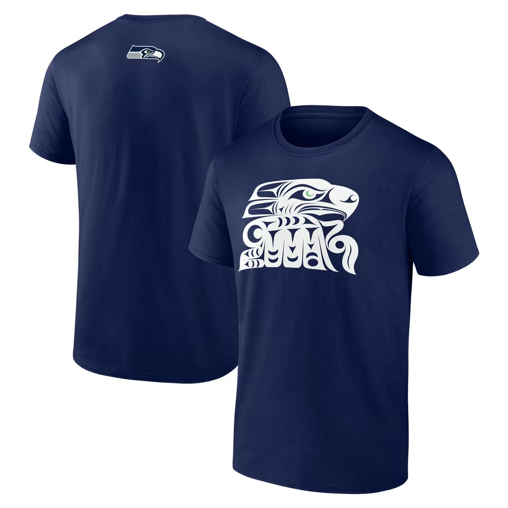 Seattle Seahawks Merch 2026 College Seattle Seahawks Muckleshoot Tribe T-Shirt Navy Gifts